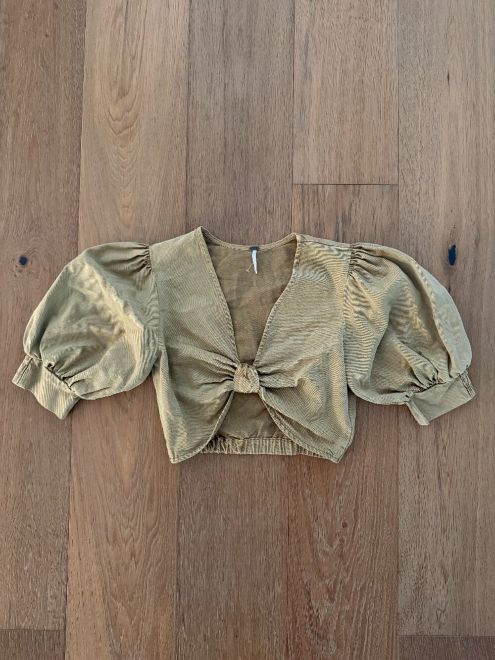 YFB Young Fabulous & Broke Women's Crop Knot Top Blouse XS